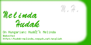 melinda hudak business card